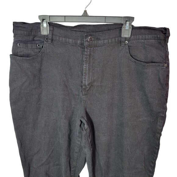 DG2 by Diane Gilman Womens Size 18W Black Solid Bootcut Jeans - Picture 8 of 11